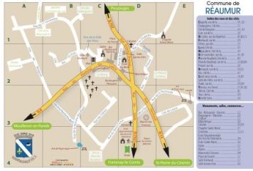 REAUMUR PLAN DU CENTRE AVEC LEGENDES 1