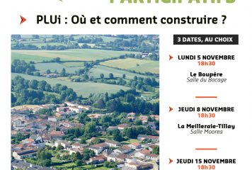 PLUi – Réunion publique à REAUMUR