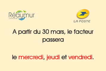 Informations sur la distribution du courrier