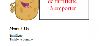 Vente de Tartiflette par l’OGEC