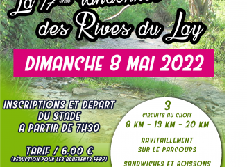 Randonnée des Rives du Lay – dimanche 8 mai