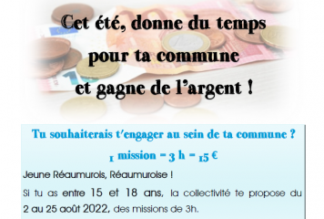 Dispositif Argent de Poche – Août 2022