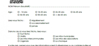 Sondage sur l’écho mensuel