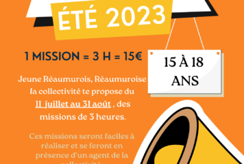 Dispositif ARGENT DE POCHE – Eté 2023